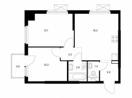 Продаётся 2-комн. квартира площадью 48.60 кв. м на 4 этаже 17...