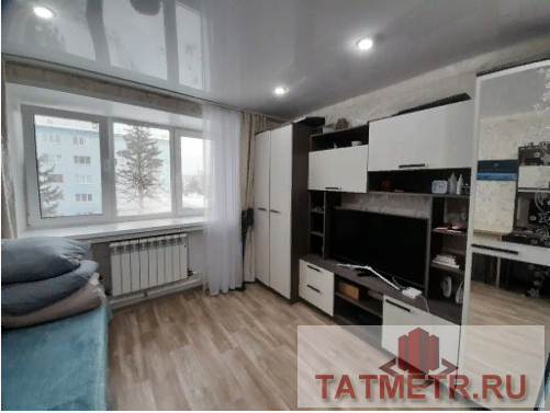Продается однокомнатная квартира на среднем этаже в г. Зеленодольск. В квартире в 2021 году был произведен ремонт:...