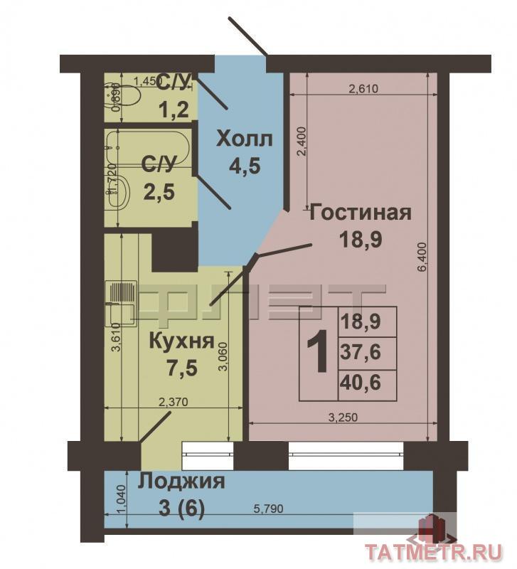 Советский, ул. Галеева д. 16. Выставлена на продажу однокомнатная квартира расположенная на 2 этаже 14- ти этажного... - 9