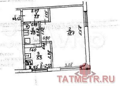 Продается 1-комнатная квартира общей площадью 29,7 кв. м в д. Чернышевка, расположенная на 1 этаже 2-этажного... - 4