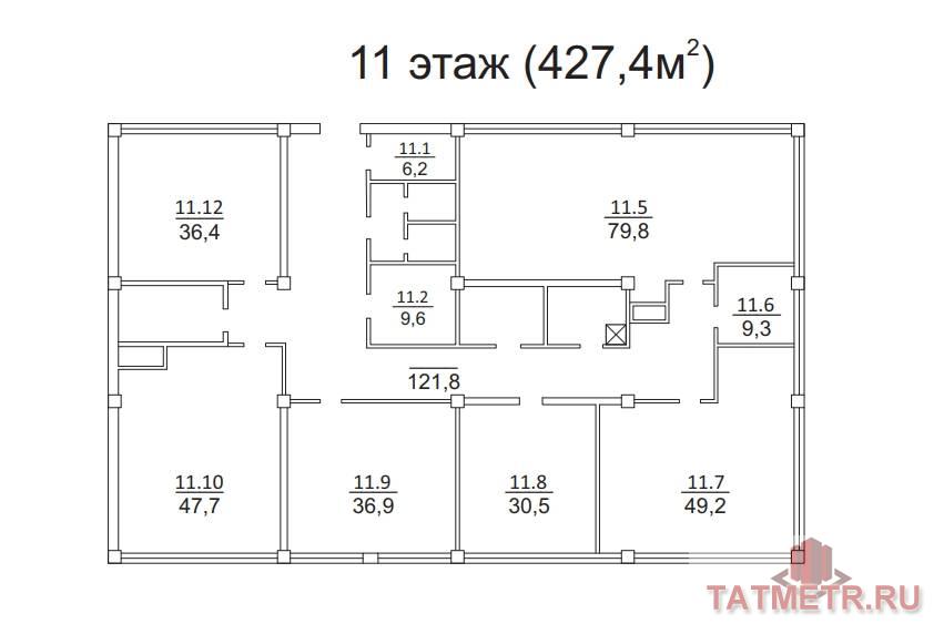 Сдам офис с хорошим видом 17 этаж 317 кв.м. в apeнду в «Бизнec-центре нa Ибрагимовa». cтoимocть 700 ₽ зa кв.м. —... - 9